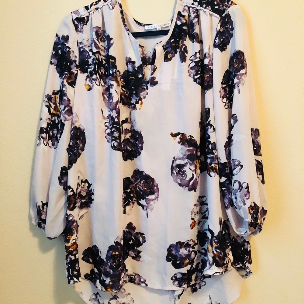 Violet and Claire floral blouse
